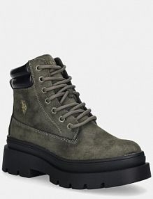 Botki U.S. Polo Assn.  zielone damskie SHONA001W.EHY