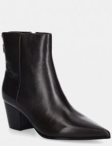 Botki na obcasie Guess  brązowe FLFHAL.LEA10.