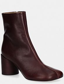 Botki na obcasie MM6 Maison Margiela  bordowy S59WU0260.P50