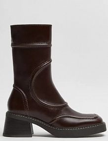 Botki na obcasie Miista  brązowe E8.3740