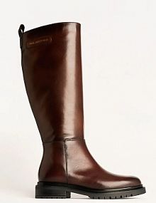 Kozaki Karl Lagerfeld  brązowe damskie KL47595.044