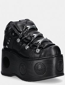 Sneakersy New Rock  czarne damskie M.106.C174