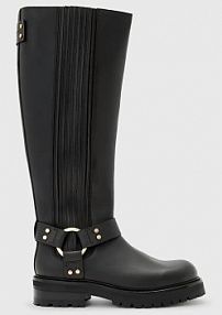 Kozaki AllSaints  czarne damskie W185FB