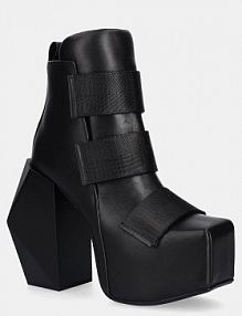 Botki na obcasie United Nude  czarne 109420116