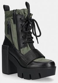 Botki na obcasie United Nude  zielone 10962904165