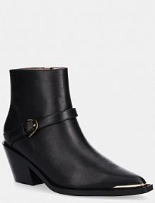 Botki na obcasie Coccinelle  czarne E4.TVK.31.02.