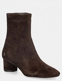 Botki na obcasie Nokwol  brązowe Alyssa.Brown.
