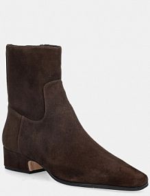 Botki na obcasie Nokwol  brązowe Dusty.Chocola