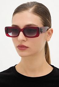 Okulary Kurt Geiger London  czerwone damskie 2798150679