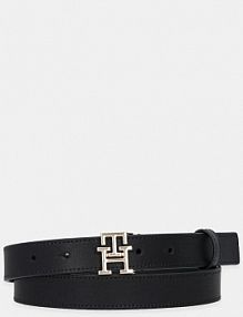 Pasek Tommy Hilfiger  czarny damski AW0AW17496