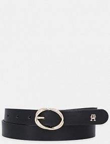 Pasek Tommy Hilfiger  czarny damski AW0AW17932