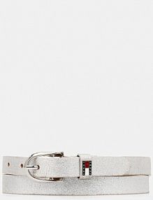 Pasek Tommy Jeans  srebrny damski AW0AW17917