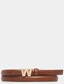 Pasek Weekend Max Mara  brązowy damski 2525506014600