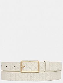 Pasek Calvin Klein  beżowy damski LV04F7049G