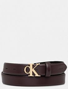 Pasek Calvin Klein  brązowy damski LV04F7054G