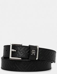 Pasek Tommy Hilfiger  czarny damski AW0AW17753