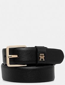 Pasek Tommy Hilfiger  czarny damski AW0AW17756