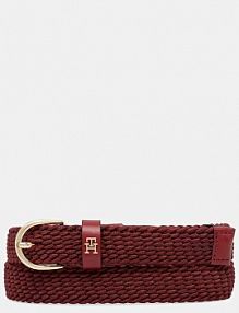 Pasek Tommy Hilfiger  bordowy damski AW0AW17973