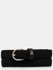 Pasek Tommy Hilfiger  czarny damski AW0AW17973