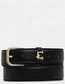 Pasek Coccinelle  czarny damski E3.TOS.11.06.