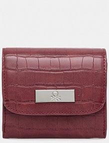 Portfel United Colors of Benetton  bordowy damski 62Y9DY082