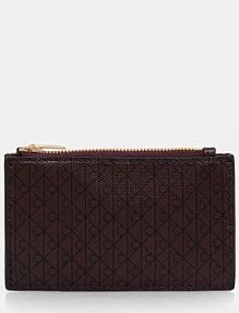 Portfel Calvin Klein  bordowy damski LV04F1084G