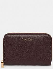 Portfel Calvin Klein  bordowy damski LV04F1091G