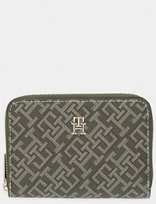 Portfel Tommy Hilfiger  zielony damski AW0AW17736