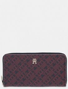 Portfel Tommy Hilfiger  granatowy damski AW0AW18021