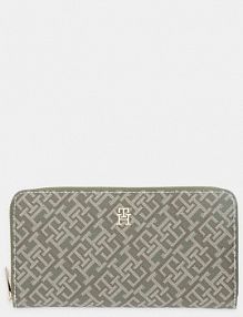 Portfel Tommy Hilfiger  zielony damski AW0AW18021