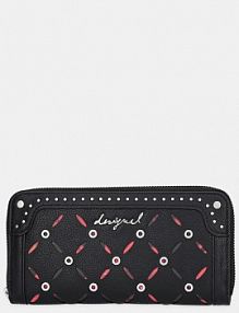 Portfel Desigual  czarny damski 25WAYP33