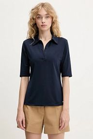 Koszulka polo Calvin Klein  granatowa damska LV044C221G