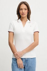 Koszulka polo Tommy Hilfiger  biała damska WW0WW45736