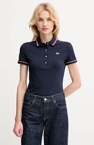 Koszulka polo Lacoste  granatowa damska DF5284