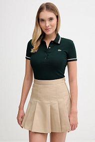 Koszulka polo Lacoste  zielona damska DF5284