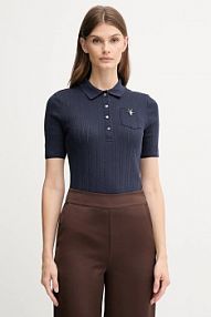Koszulka polo Lacoste  granatowa damska DF5296
