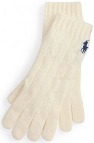 Rękawiczki Polo Ralph Lauren  beżowe damskie 455981440