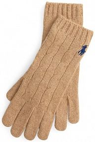 Rękawiczki Polo Ralph Lauren  beżowe damskie 455981440