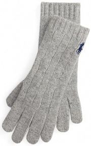 Rękawiczki Polo Ralph Lauren  szare damskie 455981440
