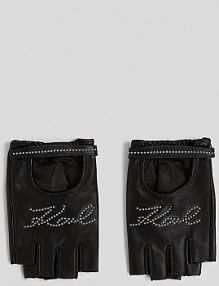 Rękawiczki Karl Lagerfeld  czarne damskie A3W33032