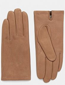 Rękawiczki skórzane MM  brązowe 2526566018600