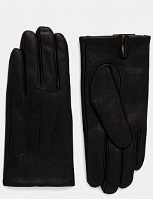 Rękawiczki skórzane MM  czarne 2526566018600