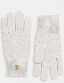 Rękawiczki Tommy Hilfiger  szare damskie AW0AW17798
