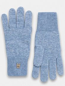 Rękawiczki Tommy Hilfiger  niebieskie damskie AW0AW17798