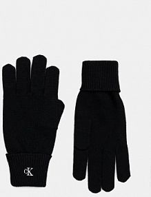 Rękawiczki Calvin Klein  czarne damskie LV14F8021G