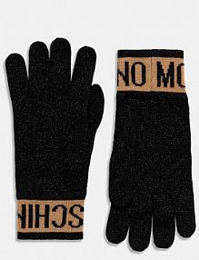 Rękawiczki Moschino  czarne damskie M3166.65422