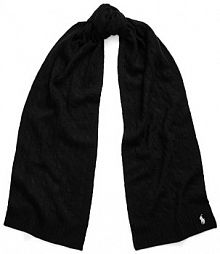 Szalik Polo Ralph Lauren  czarny damski 455956296