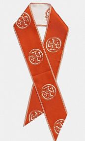 Szalik TORY BURCH  pomarańczowy damski 174863.600