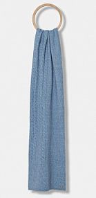 Szalik Tommy Hilfiger  niebieski damski AW0AW17788