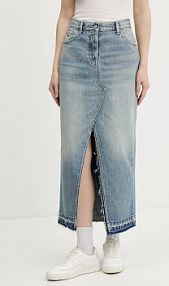 Spódnica maxi Tommy Jeans  niebieska DW0DW21193